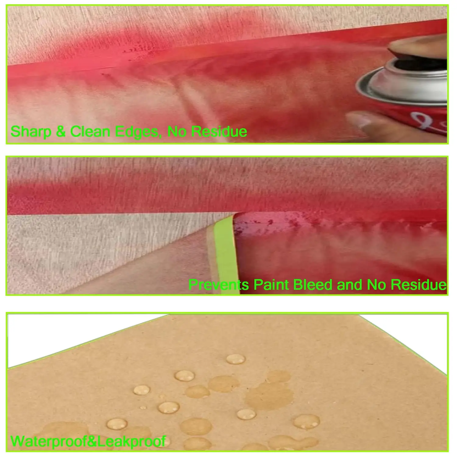 Paint Masking Paper-Unfold Drape Painters Paper Masking Paper for Painting Cars Floor Protection Auto Body Masking