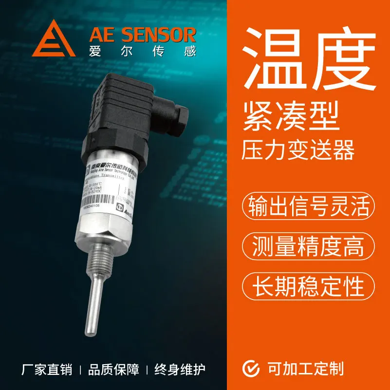 Intelligent Temperature Transmitter Integrated PT100 Temperature Sensor Plug-in Thermal Resistor