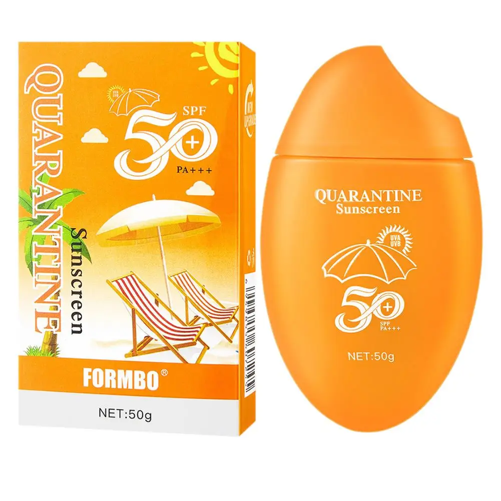 Tabir surya Spf50 + krim Losion isolasi penyegar Kontrol Minyak Tabir Surya efektif mengisolasi sinar Uv untuk wajah dan Bo N3f3