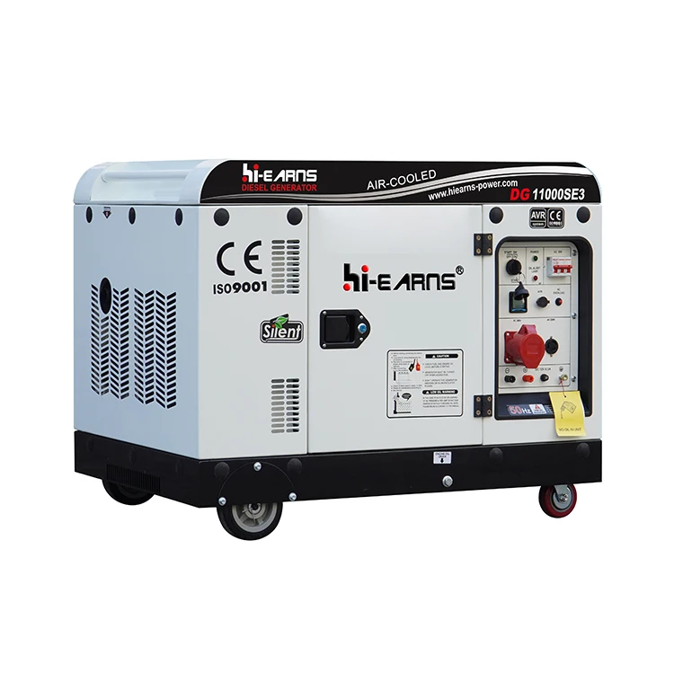 Hiearns High Quality 8KW/10KVA Generator 3kw 5kw/5kva 6kw 10kw Portable Silent Diesel Generator