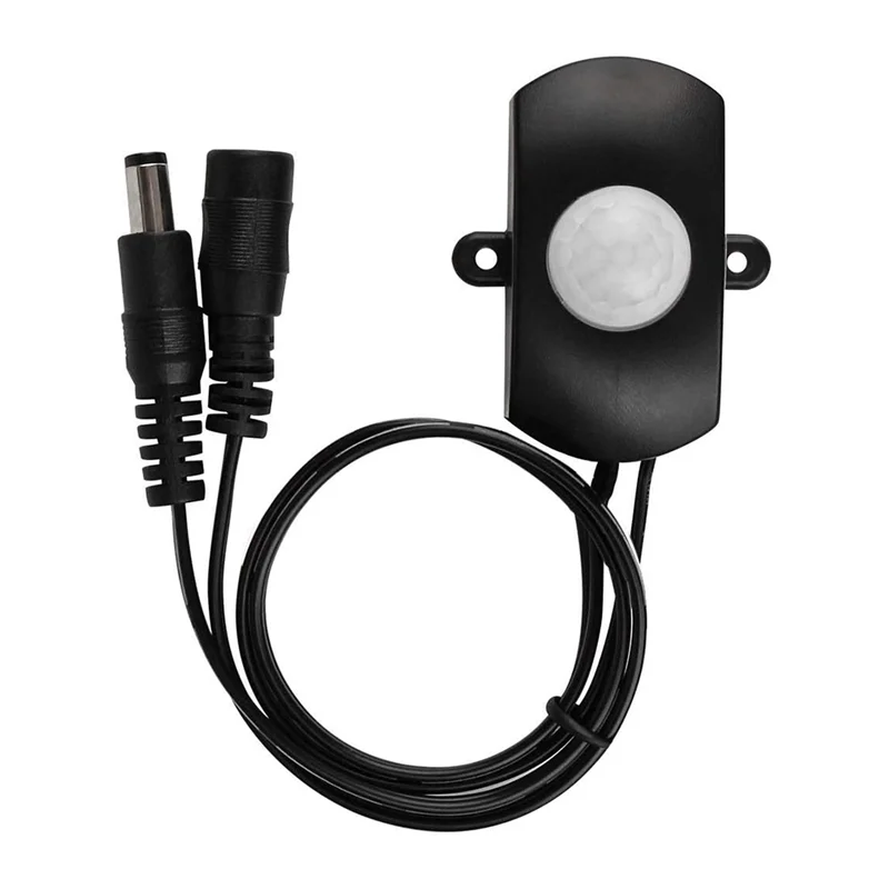MOPHE-DC 5V-24V 5A Interruttore sensore attivato dal movimento PIR con cavo accoppiatore CC per striscia luminosa a LED