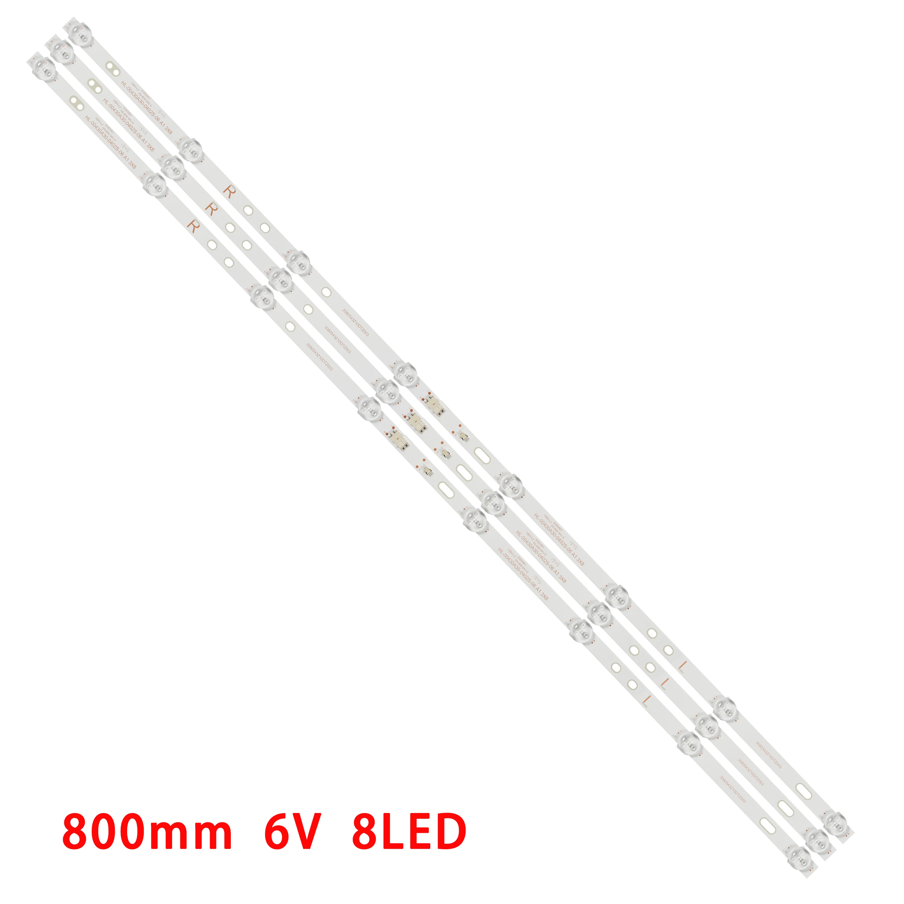 

LED strip For HL-00430A30-0402S-01 A3 3X8 3080543Z10DTZ001 TV-led43fhd100t2 LED-4328T2 43PU11TC-SM SST-4350B 43TFH4300 U4300STR