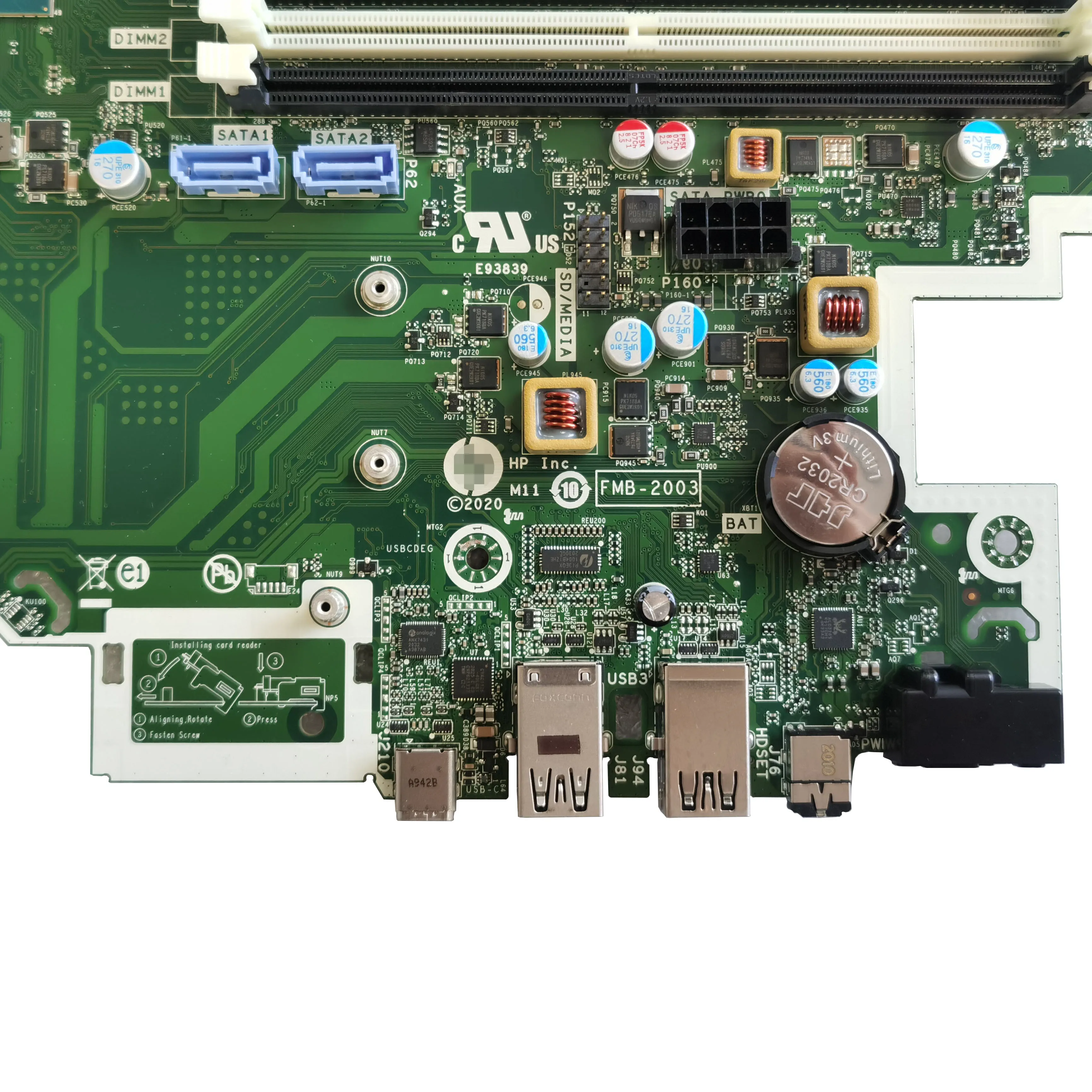 Imagem -02 - Placa-mãe Usada para hp Elitedesk 800 880 g6 Twr M08759001 L76450-001 Fmb2003 Q470 Lga1200 Ddr4 100 Testado