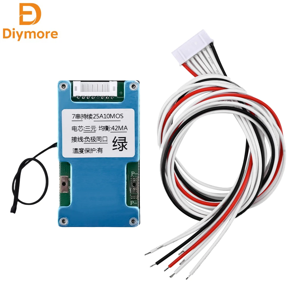 Scheda Di Protezione Batteria Al Litio 7S 24V 15A 20A 25A Con Protezione Bilanciata Della Temperatura