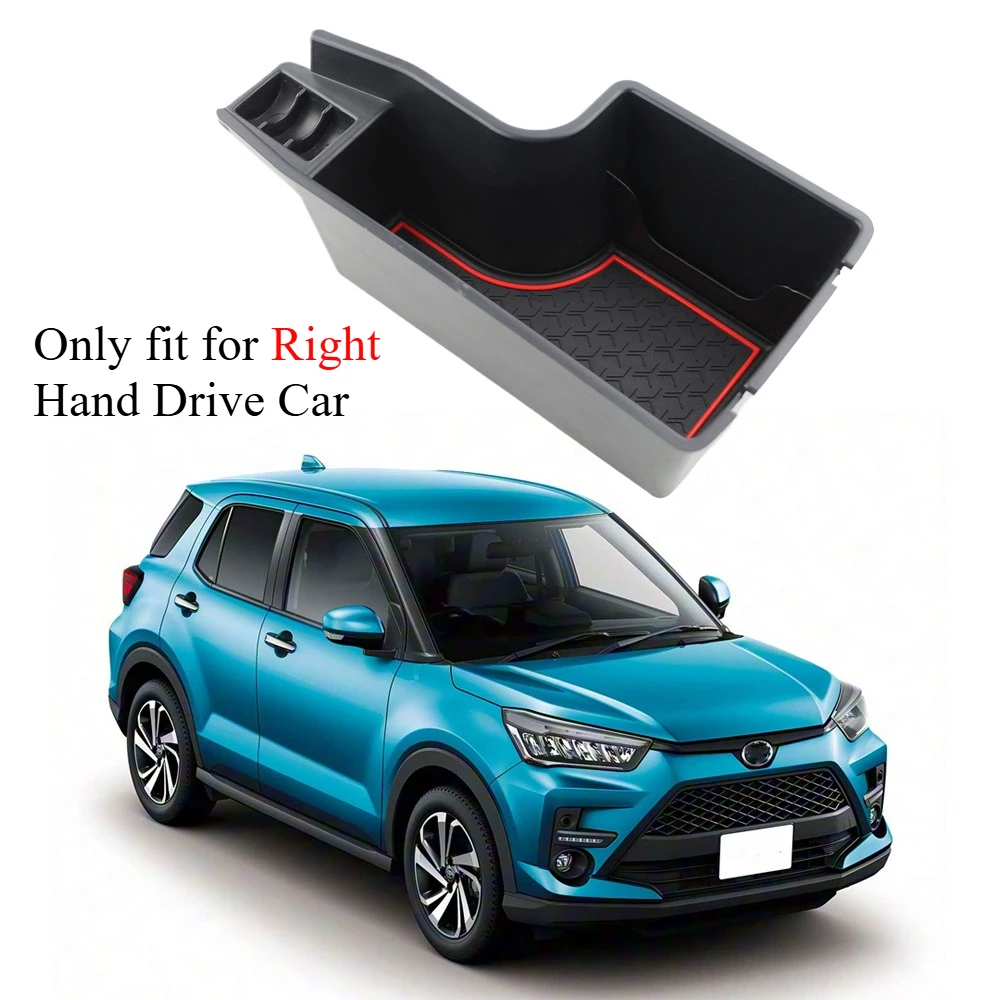 Car Armrest Storage Box for Toyota Raize Rise 2019 - 2021 RHD Center Console Organizer Tray Holder Case Car Interior Accessories