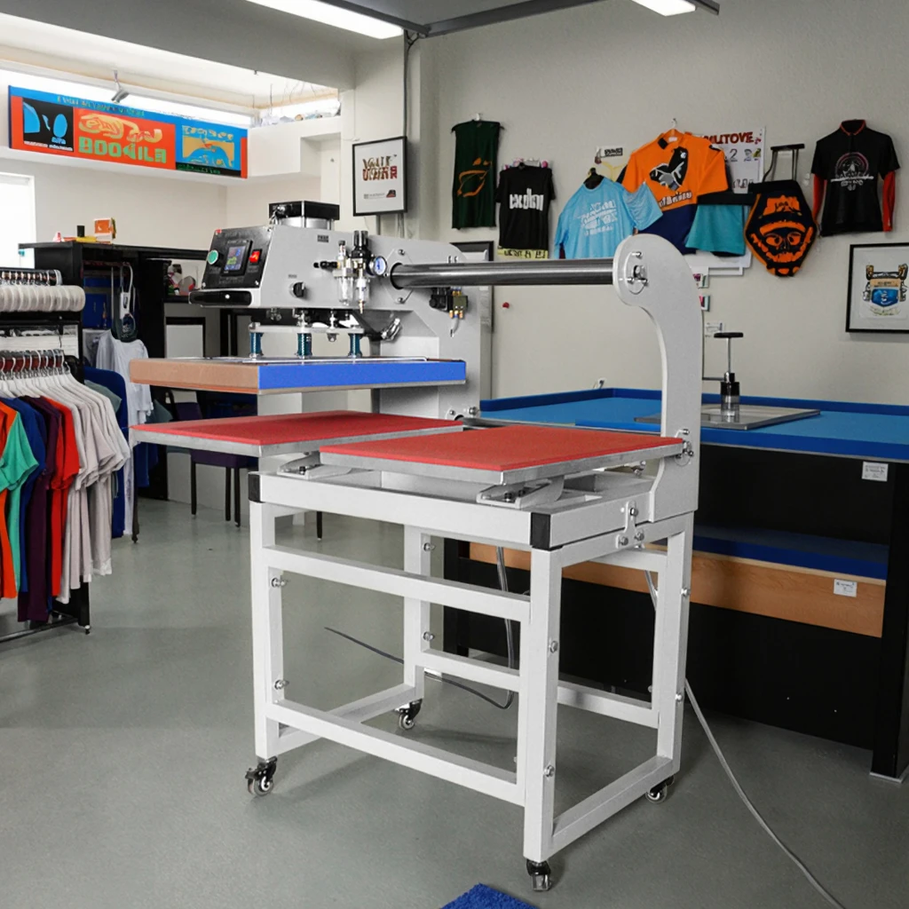 

Audley Dual Station Automatic 40*60cm Auto Open Slide Out Heat Press Machine T-shirt Printing Machine