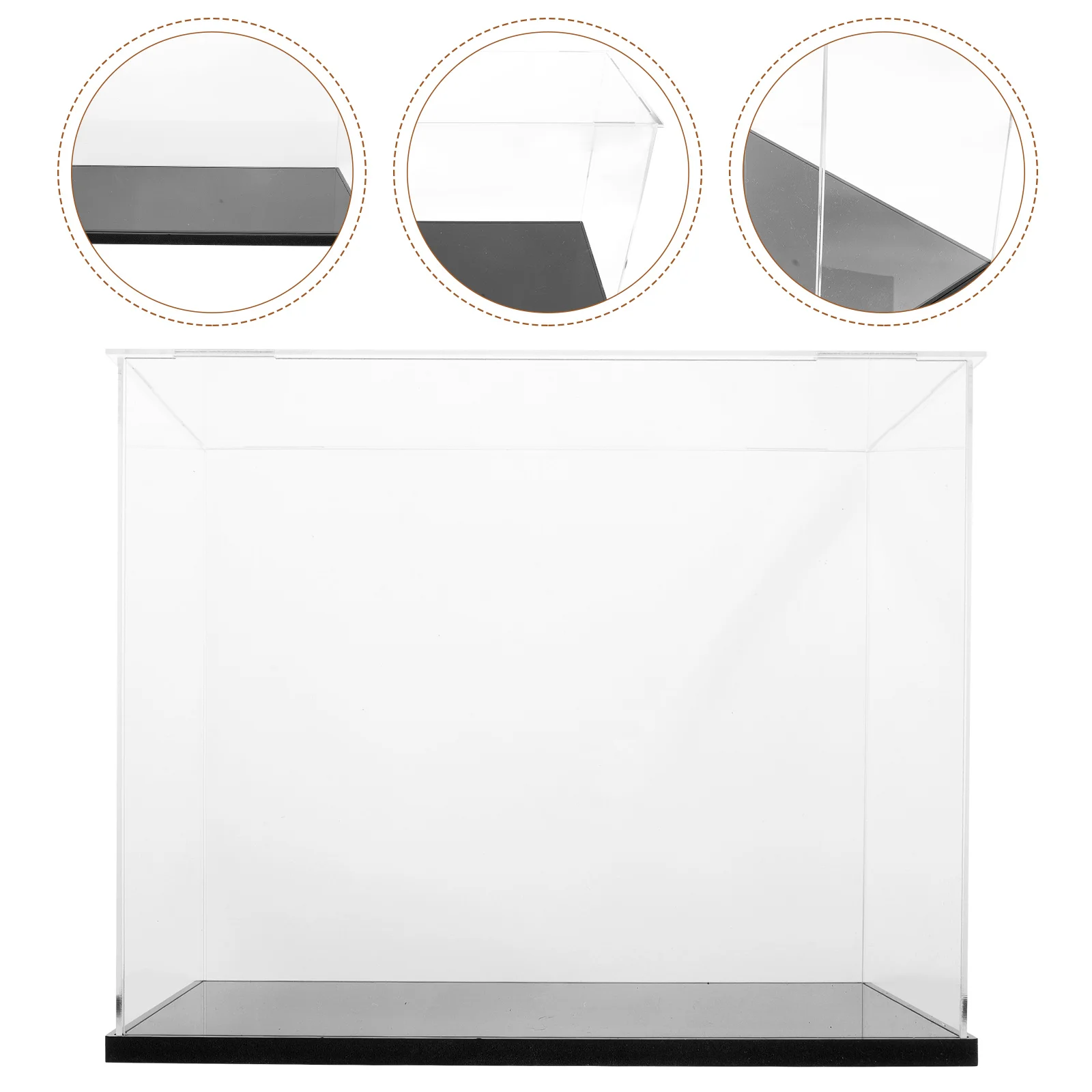 

Acrylic Figure Display Box Clear Storage Case For s Dust Proof Transparent Showcase Stackable Home Decoration