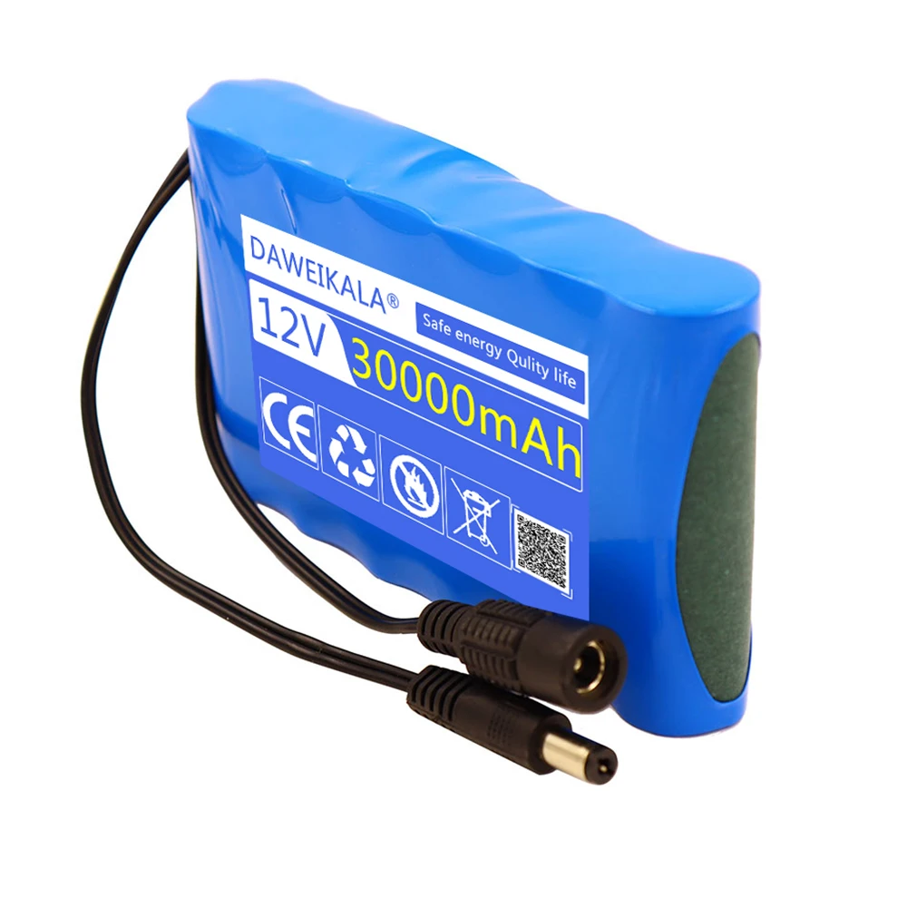 12V 30000mAh 18650 NEW Lithium Battery Pack 3S2P large Capacity Built-in BMS 30Ah Suitable for Small Power Electronic Equipment