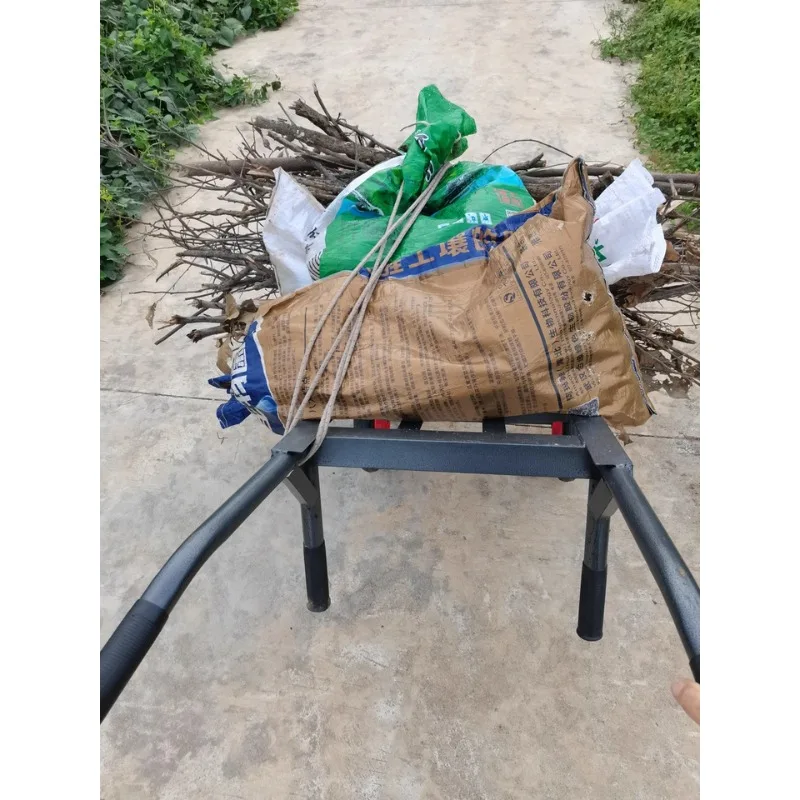 Сверхмощная стальная ручная тележка, грузоподъемность 250 кг, промышленная тележка с пневматическими колесами для строительной площадки