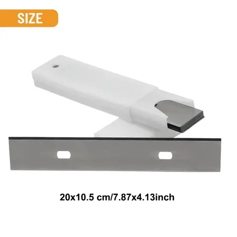 Bärbar rengöringsspade för glasgolvplattor, skrapa med 10 st blad, 7,87 x 4,13 tum, skrapaborttagare för glaskeramikhäll 10 best sales skrapblad - №3