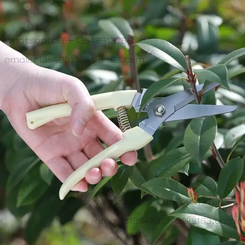 Stainless Steel Pruning Scissors Cutting Multifunctional Flower Tree Branch Bypass Garden Pruner Hand Shear Clipper Tool