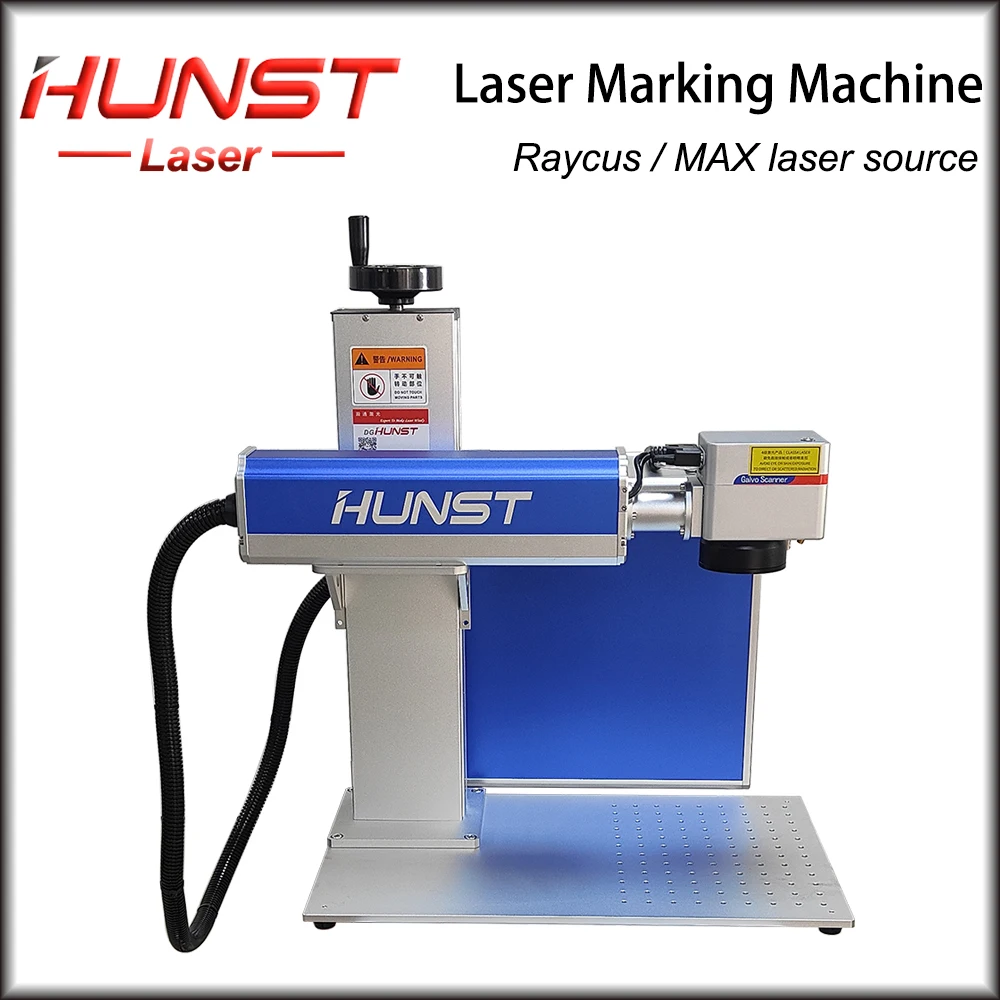 Hunst 50W-100W JPT Fiber Laser Marking Machine For Cutting  Jewelry, Laser Cut Gold Silver Stainless Steel Copper Aluminum Sheet