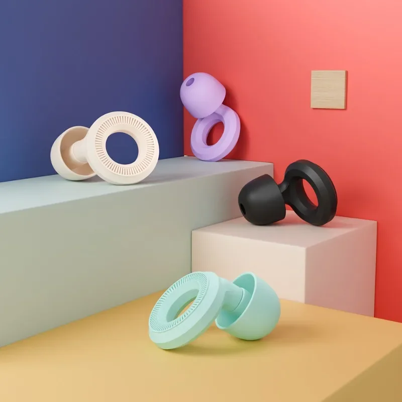 Small Ear Canal Fit Protective Silicone Earplugs Sound Insulation Noise Reduction Comfortable for Sleeping
