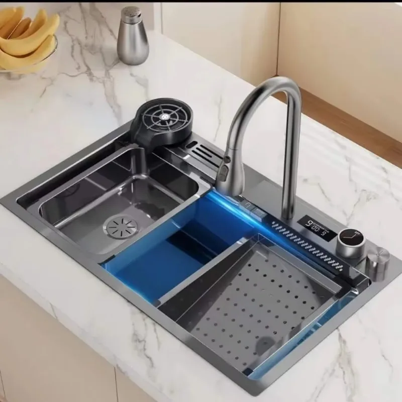 식기 세척기 가정용 지능형 전자동 주방 식기 세척기 싱크대 건조 고온 세척 공장 싱크대