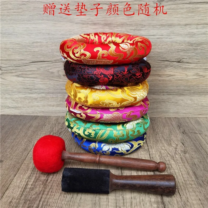 Hooqu Huang Caijin Four Arms Guanyin Amitabha Handmade Carving Buddha Sound Bowl Yoga Meditation Sound Therapy Bowl