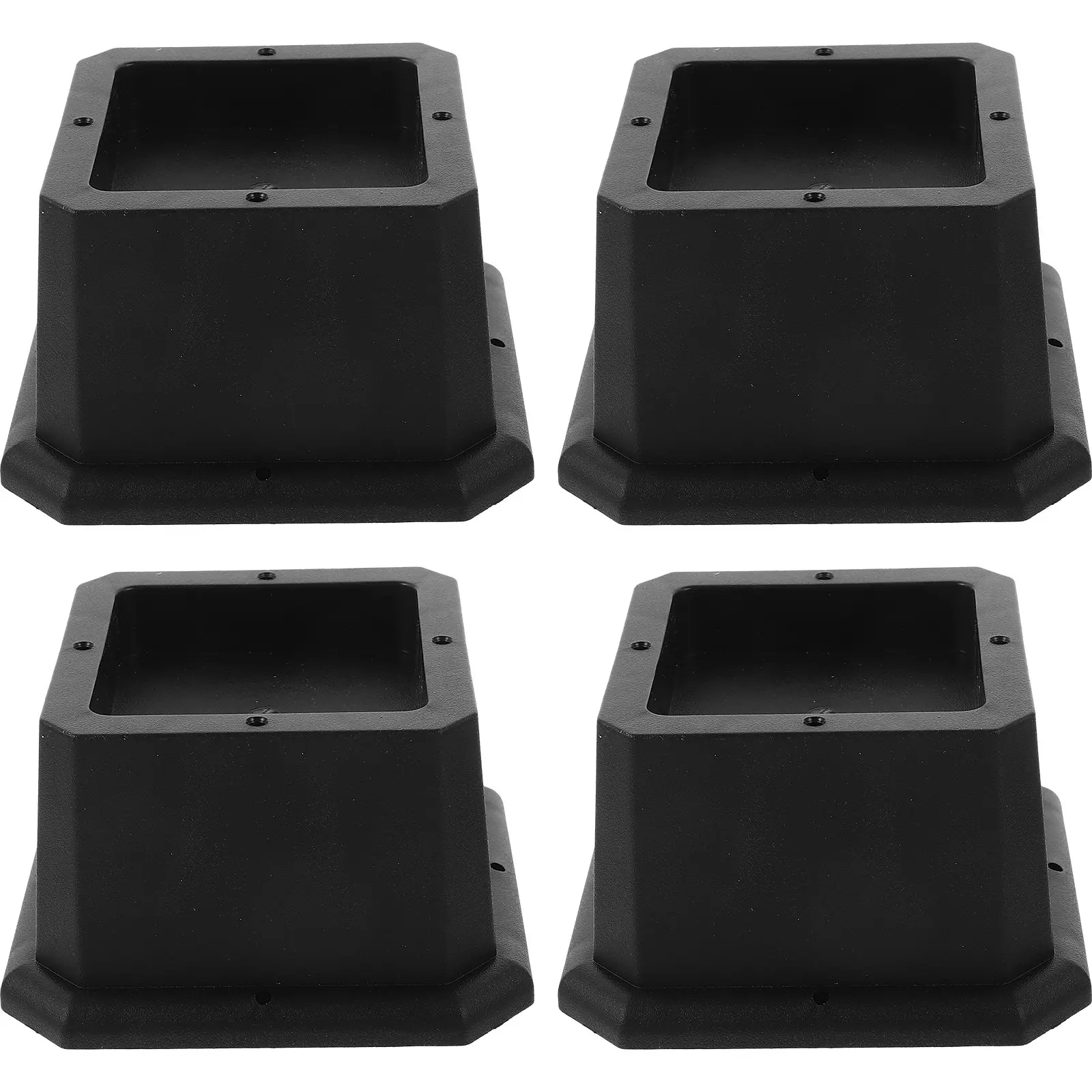 4Pcs Furniture Riser Height Lift Rubber Bed Risers Sofa Table Chair Legs Heavy Duty Furniture Lifts for Storage Cleaning