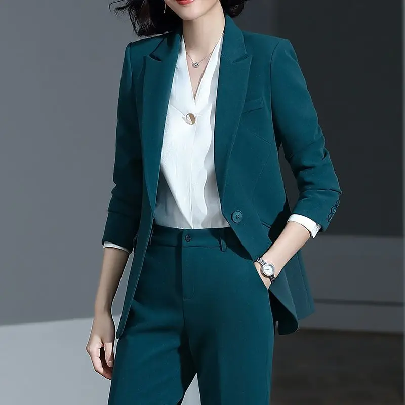 Suit verde celebridade profissional para as mulheres, moda feminina temperamento terno formal, roupas OL, saia, 4-A20