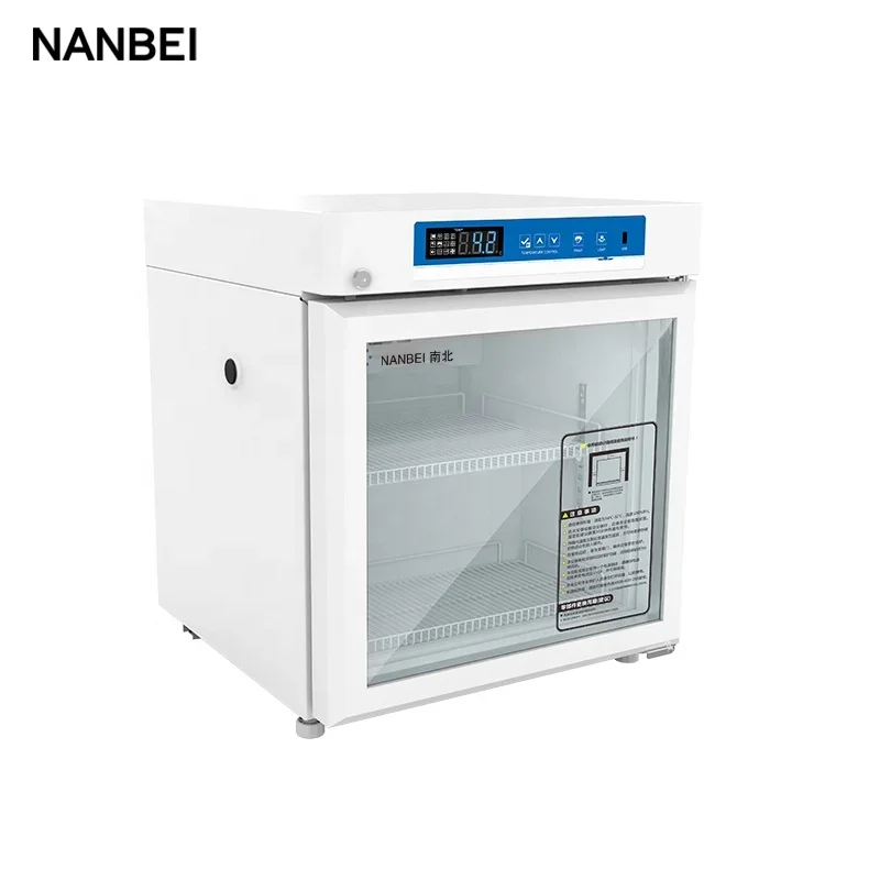 Pharmaceutical Glass Door Medical Vaccine Storage Mini Refrigerator Fridge for Sale