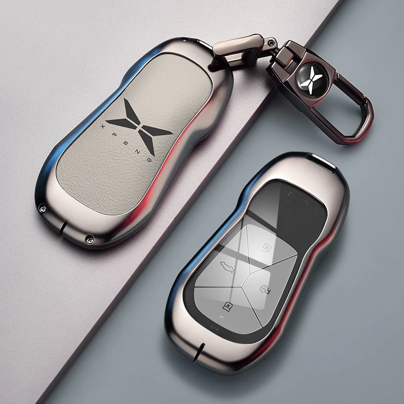 For Xpeng G6 G9 P5 P7 P7i Car Key Case Cover Xiaopeng G6 Car Keychain Protective Shell 4