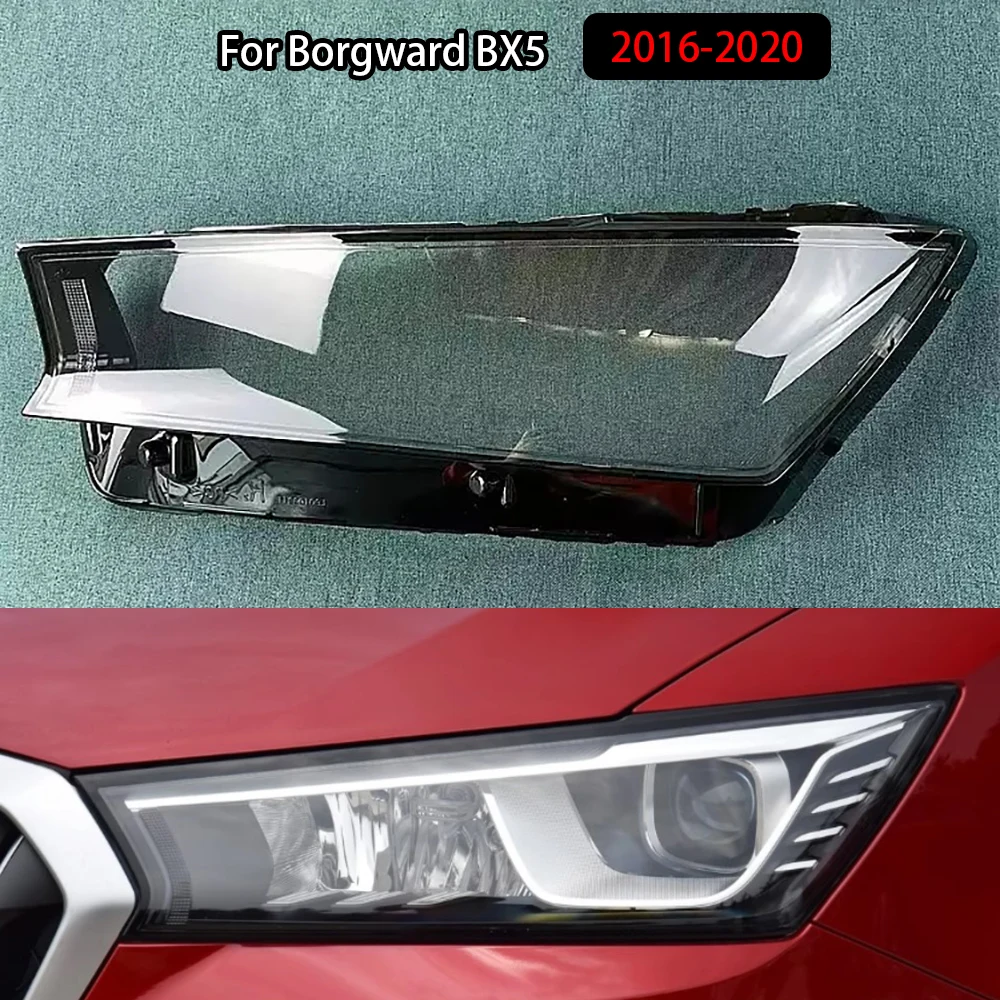 

For Borgward BX5 2016-2020 Headlight Transparent Shell Headlamp Cover Lens Plexiglass Replace The Original Lampshade