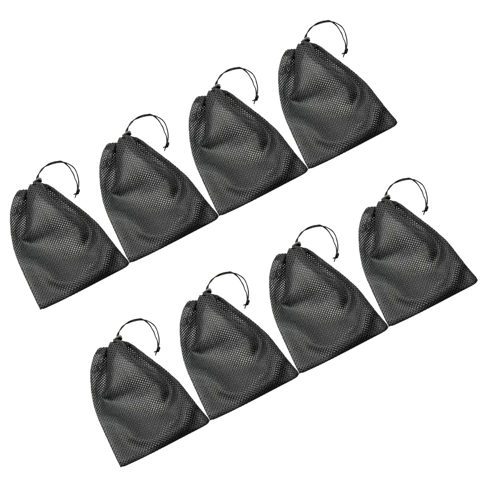 8 個巾着収納メッシュバッグバッグ野菜ネットフィットネスポリエステルランドリー