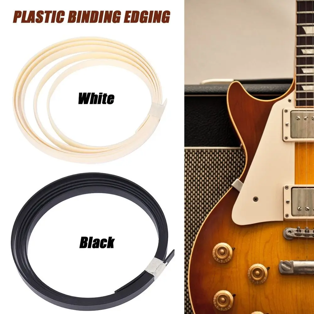 White Accessories Suitable For Guitar ABS Making Edging Strip Edging Edging Inlay Plastic Binding Edging Guitar Parts