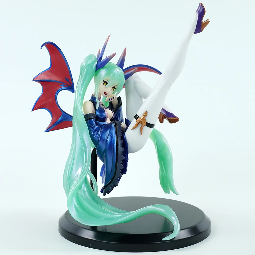 Hatsune miku família modelo anime menina figuras série escuridão miku figuras de ação nova forma boneca brinquedos presente decoração desktop