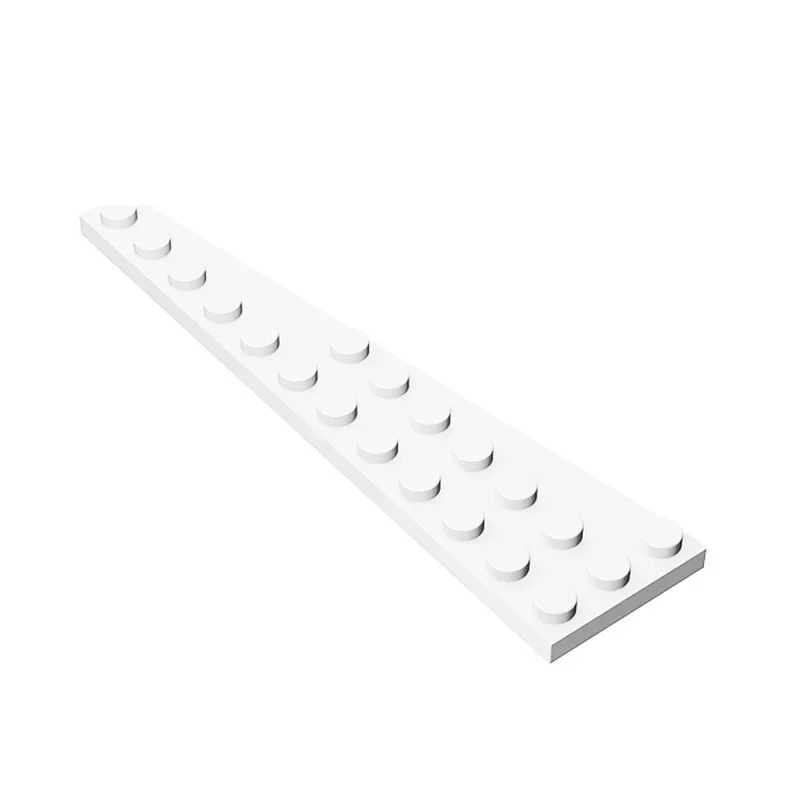 MOC 10PCS Puzzle Particle 47397 Wedge 12x3 Left Building Blocks Plate Board Adaptive Brick Toys Birthday Boys Girl Special Gifts