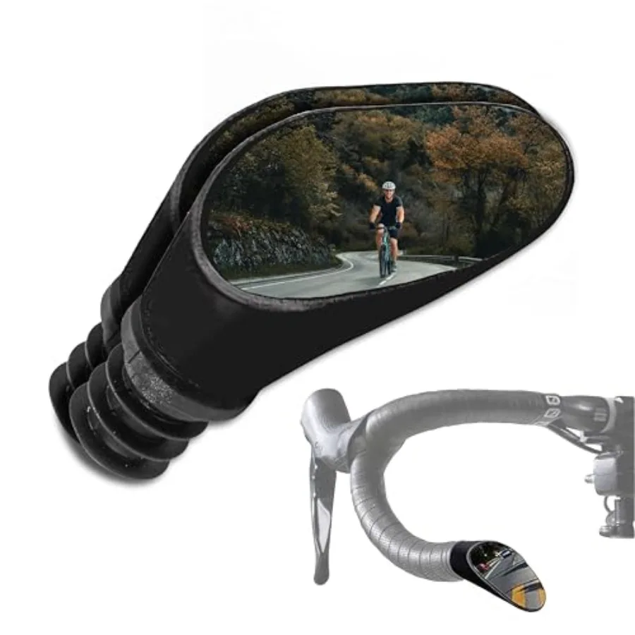 

Swiss-Made Convex Chrome-Plated Bike Mirror for Drop Bars Hand-Finished, Adjustable, Reflective Surface, Durable ABS Housing, U