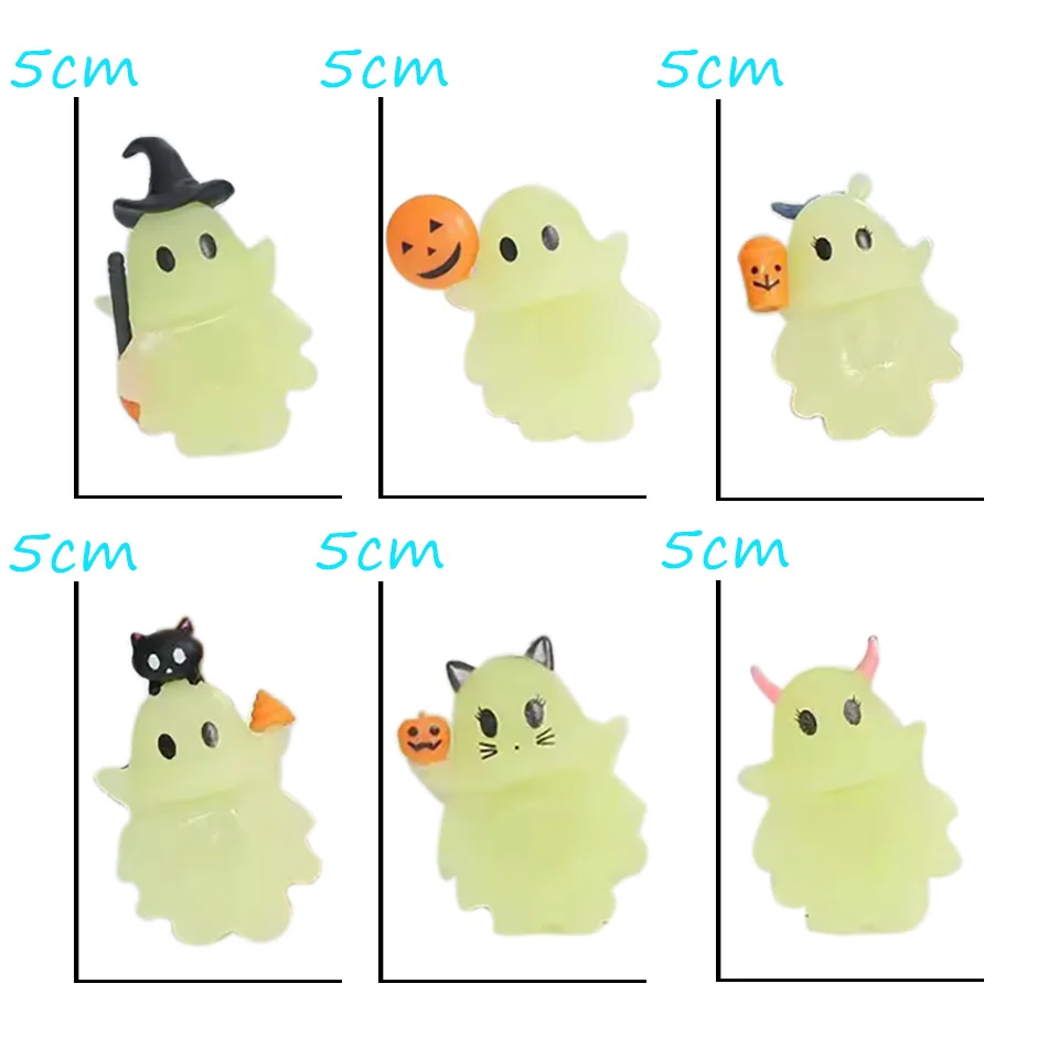 Halloween Ghostees Mystery Phone Buddy, Decorazioni per Telefoni Carine, Blind Box da Collezione, Action Figure Hippers, Giocattoli Misteriosi, Regalo Sorpresa per Bambini