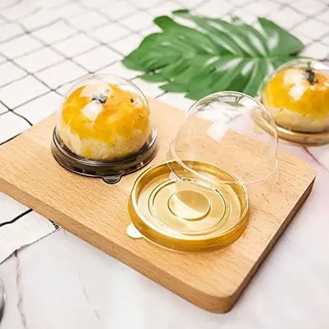 50 पीस पारदर्शी केक बॉक्स कंटेनर पारदर्शी कपकेक डोम पेस्ट्री बेकिंग पैकेजिंग बॉक्स शादी पार्टी की आपूर्ति उपहार सजावट 6 best sales केक पैकेजिंग - №6