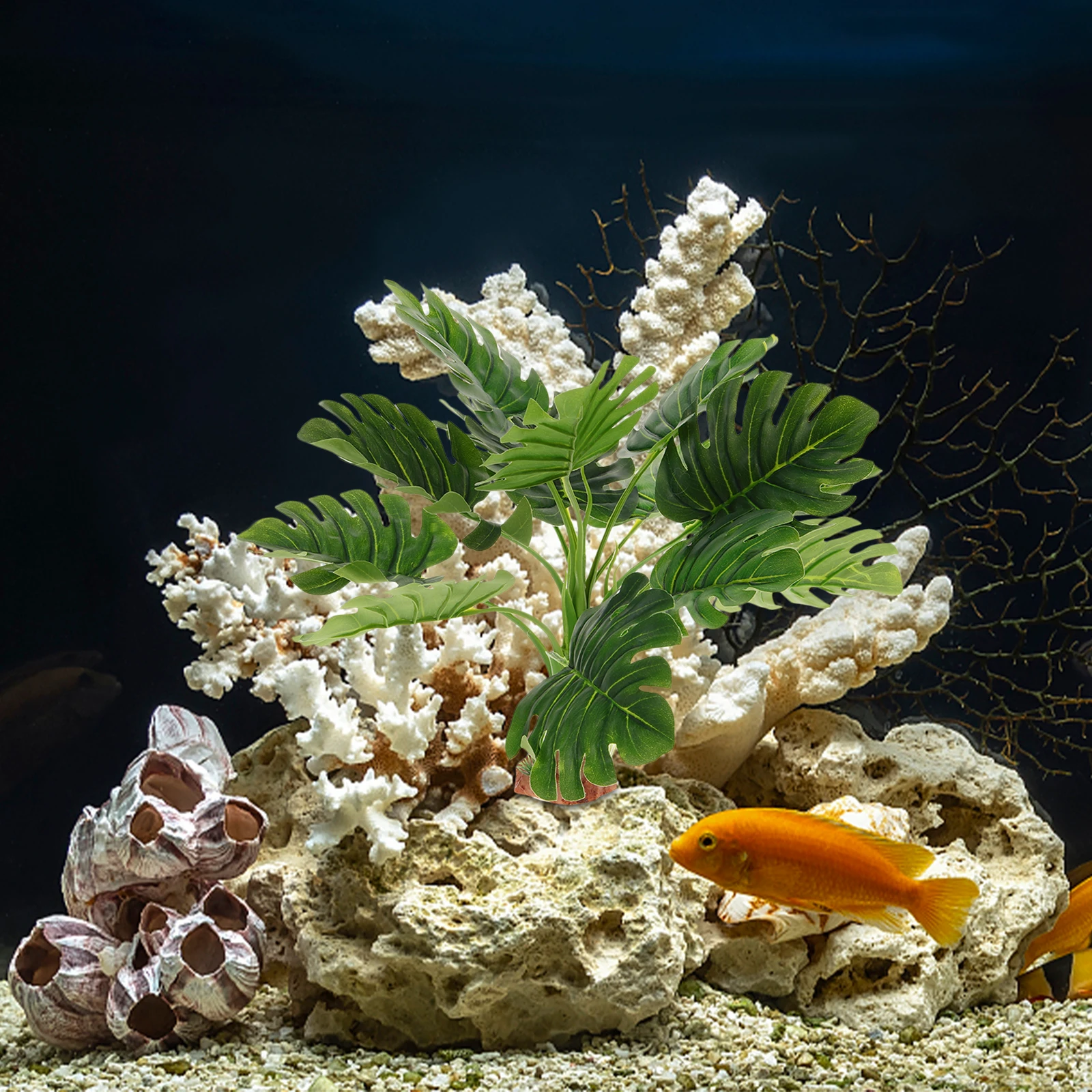 

Artificial Aquatic Plants Plastic Fish Tank Aquarium Decor LifelikeWater Grass Plants Long Lasting Fade Resistant Colors Pet