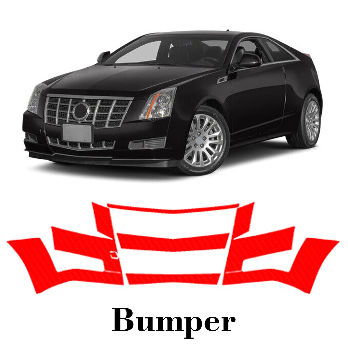 

Car Precut Paint Protection Film Front Bumper Anti-scratch Exterior TPU PPF For Cadillac CTS 2008-2013
