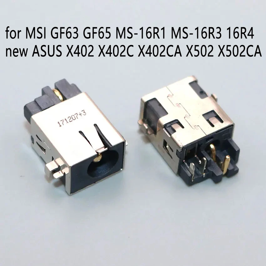 

1pcs DC Power Jack Connector for ASUS X402CA MSI MS-16R3 GF63 9SC MS-16W1 GF65 10UE MS-17F4 GF75 Thin Laptop 5.5x2.5 DC Port