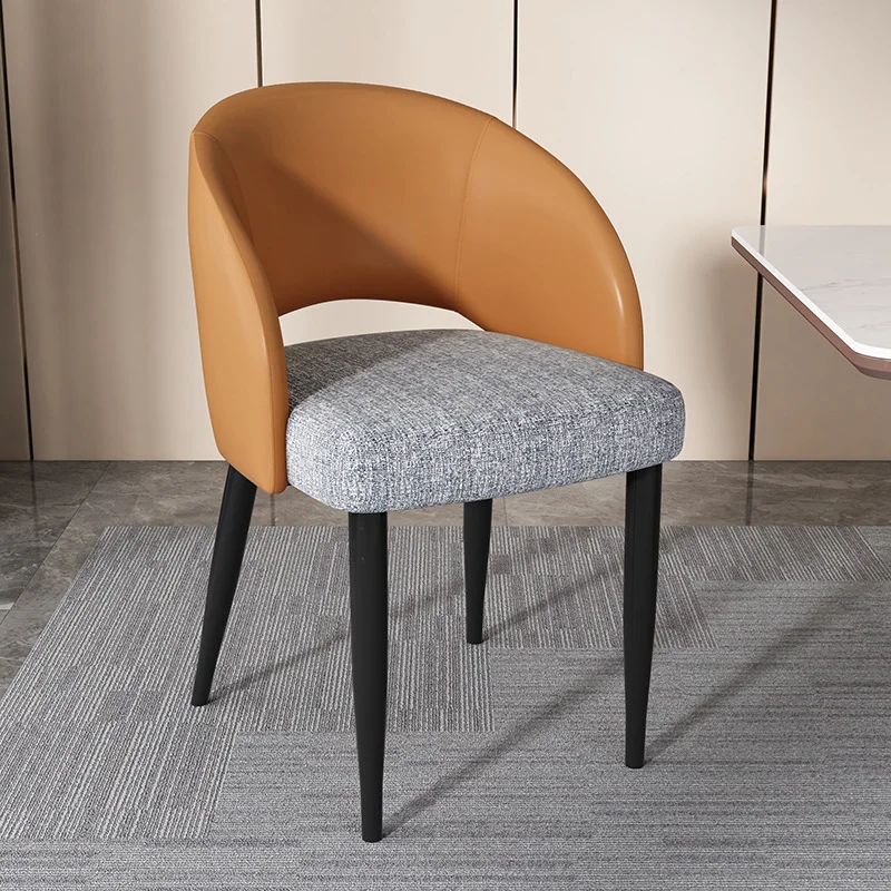 

*% Nordic New Style Modern Design Dining Chair With High-End Durable Linen Iron Frame For Home Hotel Restaurant Use#