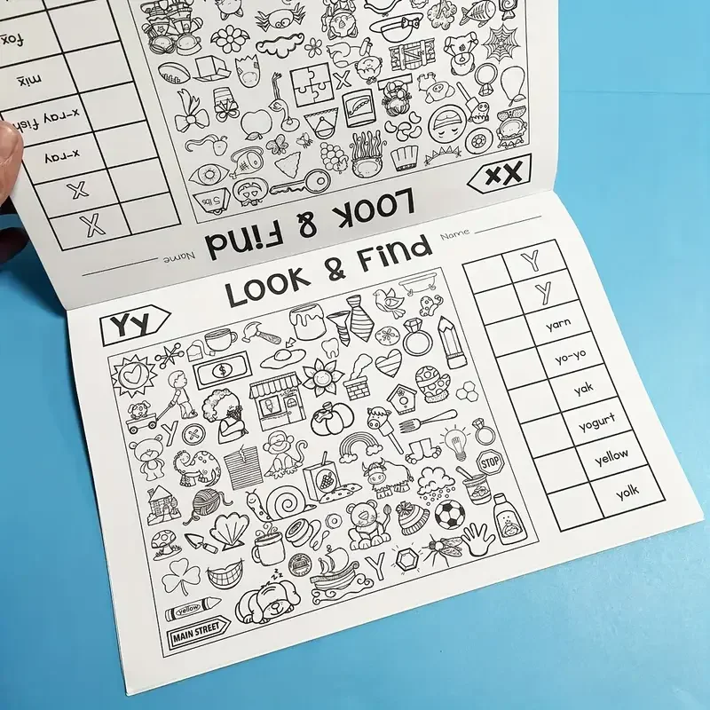كتاب رسم مكون من 32 صفحة، ابحث عن الشكل/اللون، مصنف للأطفال، كتب تلوين، دفاتر كتابة، مستلزمات مدرسية مكتبية