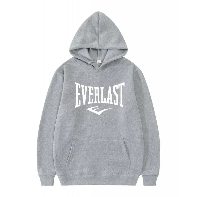 EVERLAST الرجال جديد الربيع والخريف الترفيه مريحة الرجال مقنعين قميص رياضي، بطيئة تشغيل الشارع الترفيه البلوز