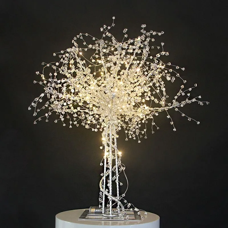 New wedding props luminous crystal tree gypsy table ornament, unplugged wedding decoration scene arrangement