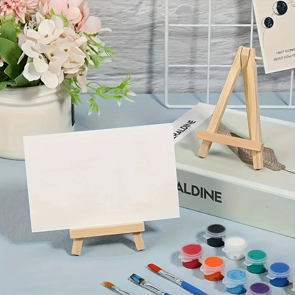 Mini-Holzstativ, verstellbar, 3 Größen, Fotorahmen aus Naturholz für Hochzeitstischdekoration, Kunsthandwerk, Display, Heimdekoration, Schreibtischdekoration – Detail 4