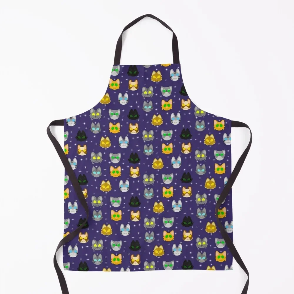 

ThunderClan Pattern Apron waiter Kitchen New 2022 Year Cooking Clothes Apron