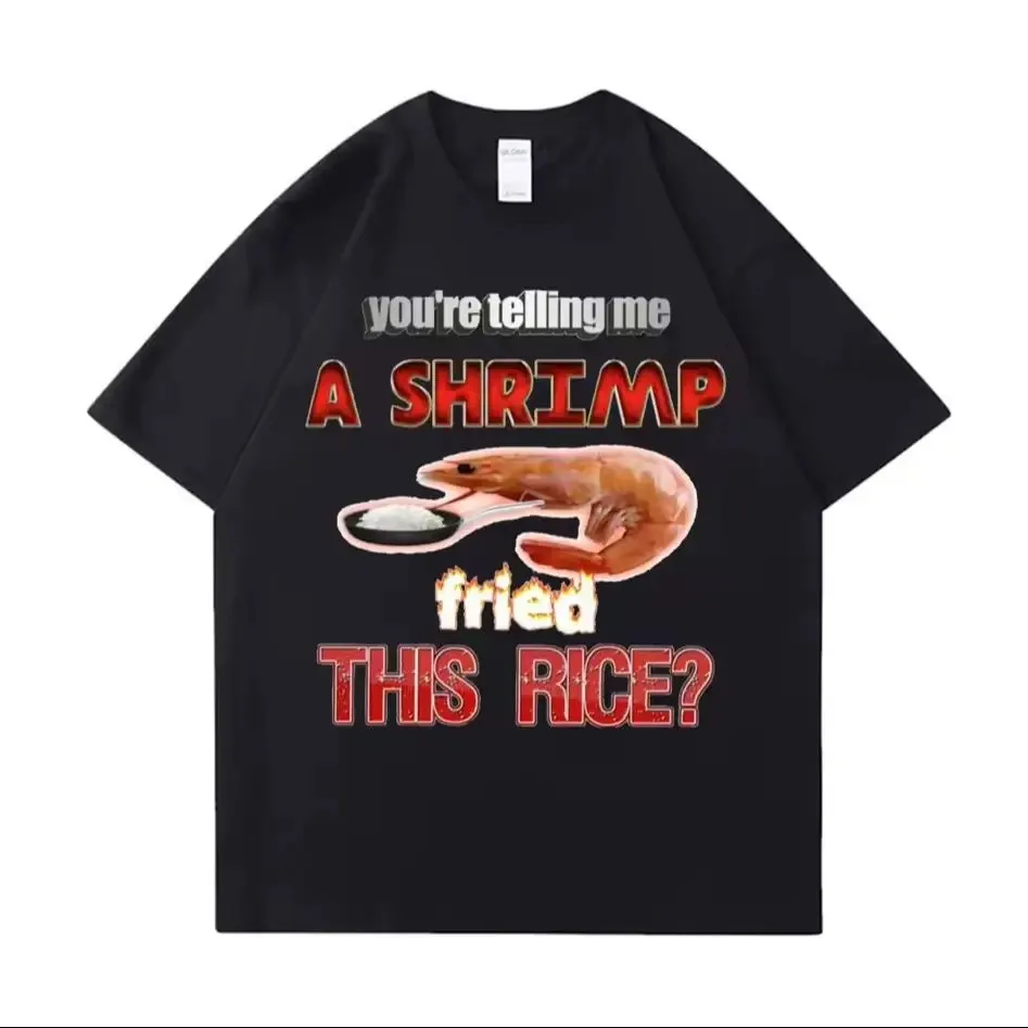 Tees Meme T-Shirt Unisex Mann essen Fisch Tag lehren Fisch Mann lebenslang lustig lässig Baumwolle T-Shirt Männer Frauen – Detail 7