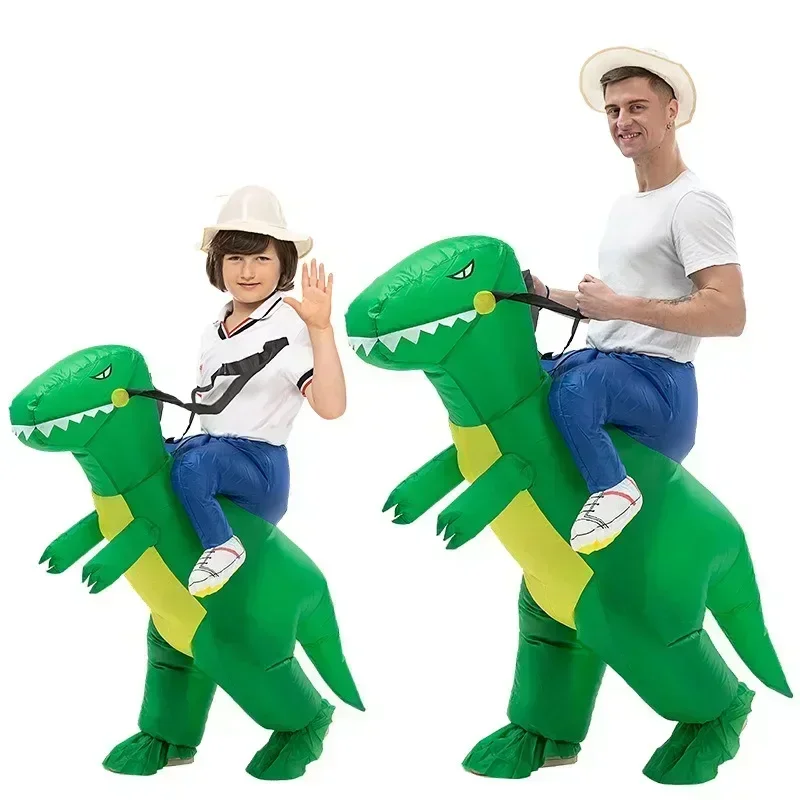 

Inflatable Dinosaur Costumes for Kids Adult Blow Up Dinosaur Funny Jumpsuit Masquerade Party Christmas Halloween Holiday Cosplay