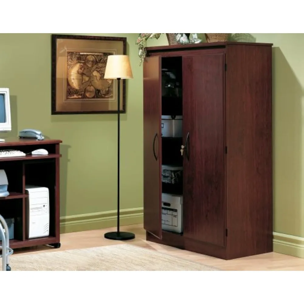 Classics Tall 2-Door Storage Cabinet with Adjustable Shelves, for Living Room, Bedroom, Home ,Office ,Royal Cherry,Bookcases