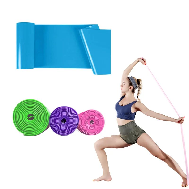 Yoga Pilates Resistance Band Long Training Stretch Bands Physical Therapy Sports and Fitness Home Strength Elastic Stretch Tape