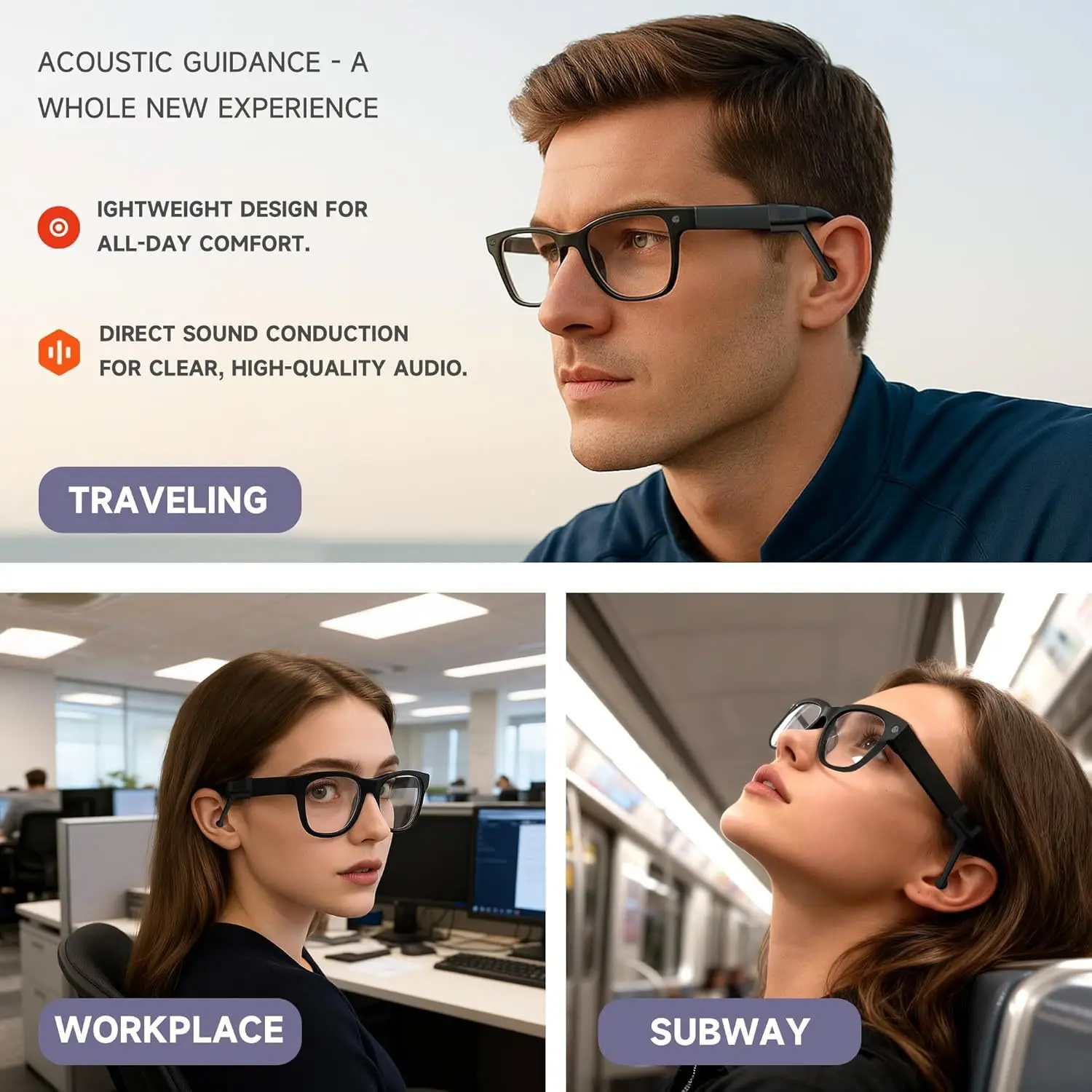 

Sound Booster Tube/Audio Enhancer For Meta Gen1/2 Glasses, for Meta Wayfarer RW4008/RW4006 Skyler RW4010 RW4009/RW4009F Glasses