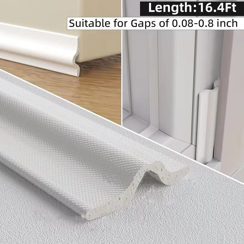 

Self Adhesive Window Weather Stripping Tape, Household Sliding Door Seal Strip Windproof Dustproof Waterproof Sound Insulation G