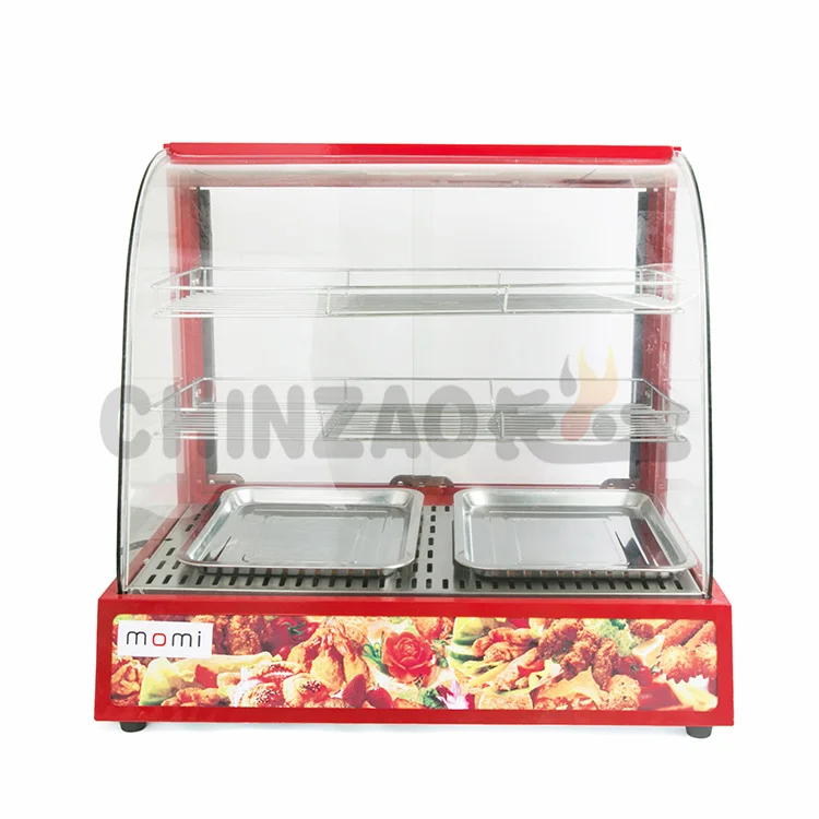 

Electric Counter Top Glass Food Warmer Display Showcase Fast Food Restaurant Equipment