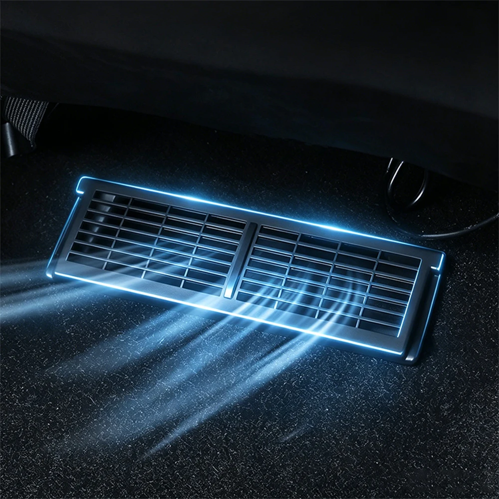 Rear Display Condition Air Vent Outlet Cover Under Seat Air Vent Grille Mesh Accessory For Model 3 Highland Model Y Juniper 2026
