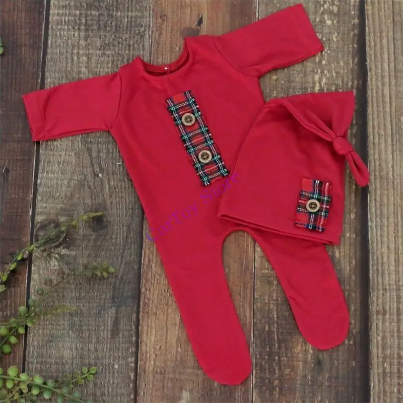 

634f детская модальная шляпа и длинные рукава вязаная одежда новорожденных фотосессии для детской фотосессии для детской кои