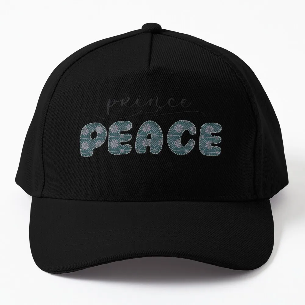 Prince of Peace lettering design Baseball Cap Big Size Hat Rugby Luxury Hat Streetwear Cap Female Men's